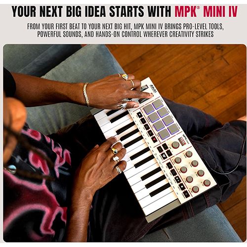 Controlador Akai MPK Mini 4 - Cinzento - Image 5