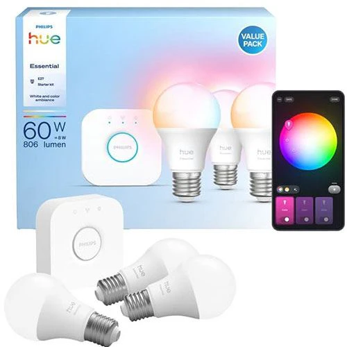 Controlador Hue Bridge + Lâmpadas LED Philips Hue 3W E27 - Pack 3 Unidades - Image 3