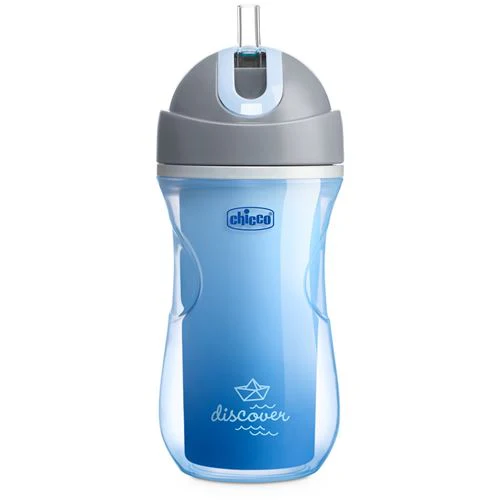 Copo Térmico com Palhinha +14 Meses - Azul - Chicco - Image 2