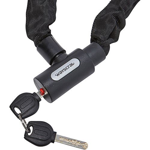 Corrente de Bicicleta Wayscral Anti-Roubo 6x900 mm - Preto - Image 4