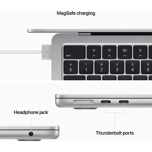 MacBook Air 13'' | 2022 | M2 | 8GB | 256GB SSD | GPU 8-Core | AC USB-C 67 W | Prateado - Image 6