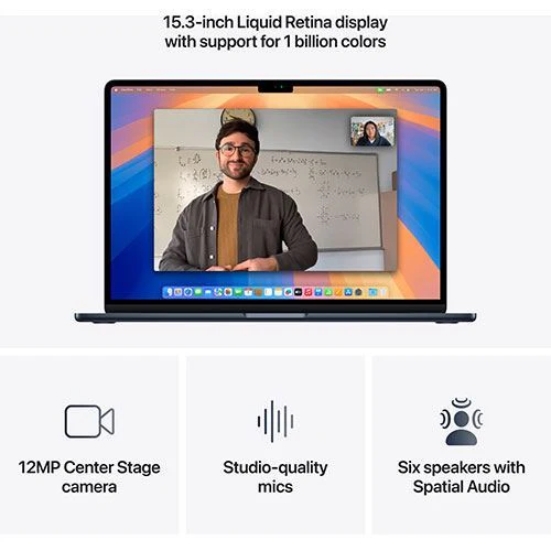 MacBook Air 15'' | 2025 | M4 10-core | 24GB | 2TB SSD | GPU 10-core - Meia-Noite - Image 6
