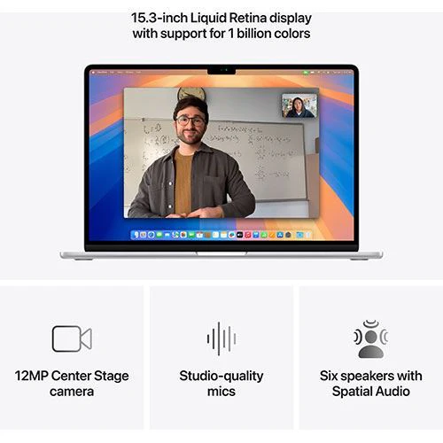 MacBook Air 15'' | 2025 | M4 10-core | 32GB | 2TB SSD | GPU 10-core - Prateado - Image 6