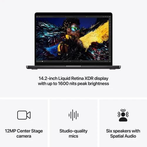 MacBook Pro 14'' Ecrã de nanotextura | 2024 | M4 Pro 12-core | 48GB | 4TB SSD | GPU 16-core | 96W - Preto sideral - Image 6