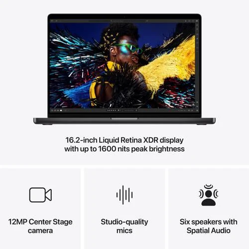MacBook Pro 16'' Ecrã de nanotextura | 2024 | M4 Max 14-core | 36GB | 8TB SSD | GPU 32-core - Preto sideral - Image 6