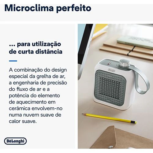 Aquecedor de Secretária Delonghi Ceramic Technology HFX10B03.GR - Image 5
