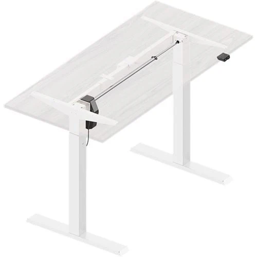 Mesa Ajustável Deltaco 730 - 1230 mm + Tampo de Mesa Deltaco 1500 x 750 x 25 mm - Branco - Image 5