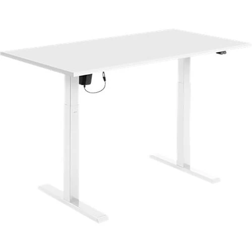 Mesa Ajustável Deltaco 730 - 1230 mm + Tampo de Mesa Deltaco 1500 x 750 x 25 mm - Branco - Image 6
