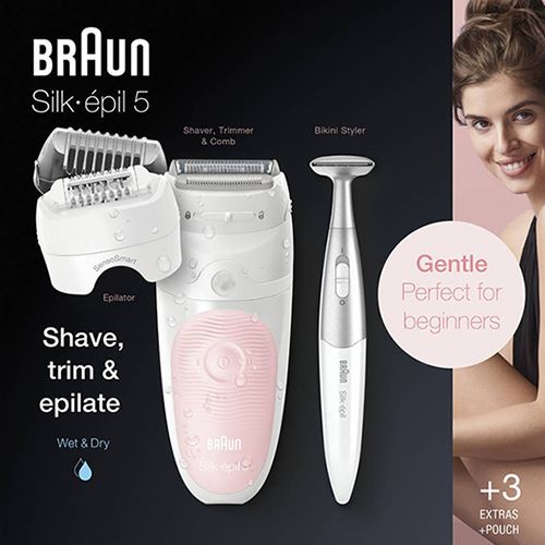 Depiladora Braun Silk Epil  S5 5820 - Branco | Rosa - Image 2