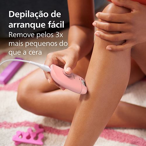 Depiladora com Cabo de Arranque Philips BRE227/00 Series 2000 - Rosa - Image 3