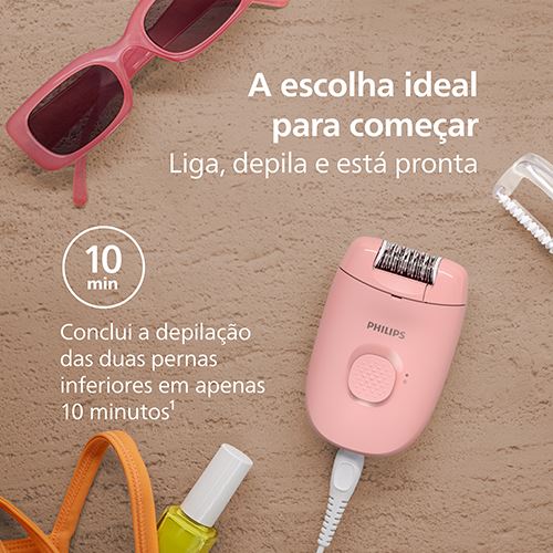 Depiladora com Cabo de Arranque Philips BRE227/00 Series 2000 - Rosa - Image 6