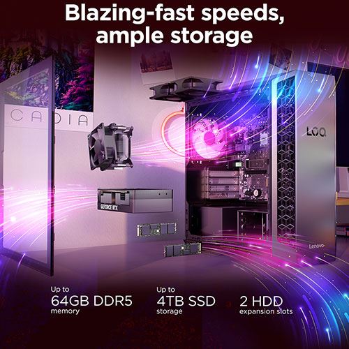 Desktop Gaming Lenovo LOQ Tower 26ADR10-869 | GeForce RTX 5060 | AMD Ryzen™ 7 8745HX | 32GB | 1TB SSD - Image 10