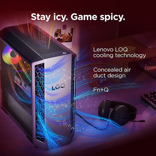 Desktop Gaming Lenovo LOQ Tower 26ADR10-869 | GeForce RTX 5060 | AMD Ryzen™ 7 8745HX | 32GB | 1TB SSD - Image 9
