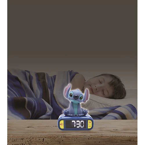 Despertador com Luz Noturna e Sons Disney Stitch - Lexibook - Image 5