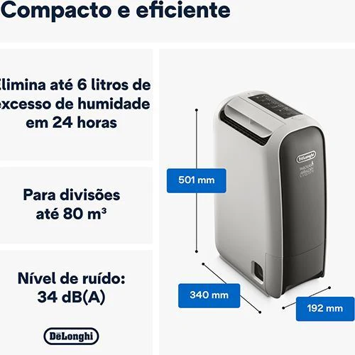 Desumidificador Delonghi Tasciugo AriaDry Light DNS65 | 18L/dia - Outlet - Grade A - Image 2