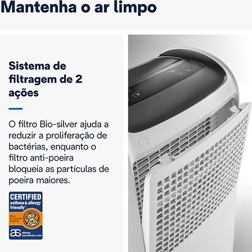Desumidificador Delonghi Tasciugo Ariadry Multi Ddsx225 | 25L/Dia - Outlet - Grade A - Image 4