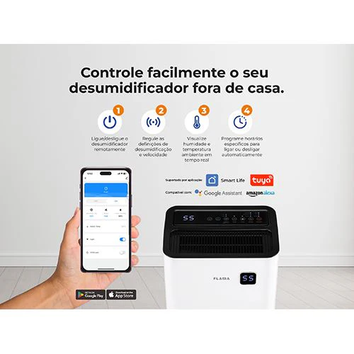 Desumidificador Digital Flama 1341FL com WI-FI 20L/dia - Branco - Image 8