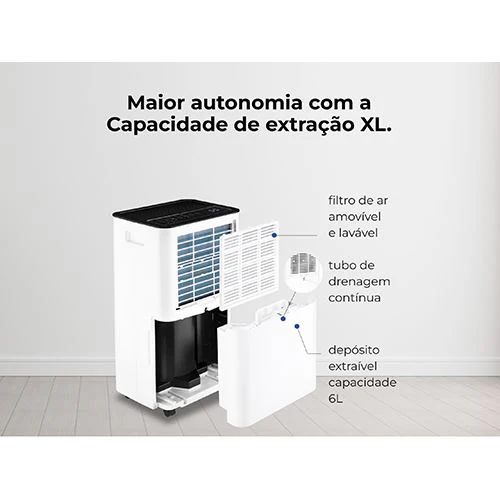Desumidificador Digital Flama 1341FL com WI-FI 20L/dia - Branco - Image 9