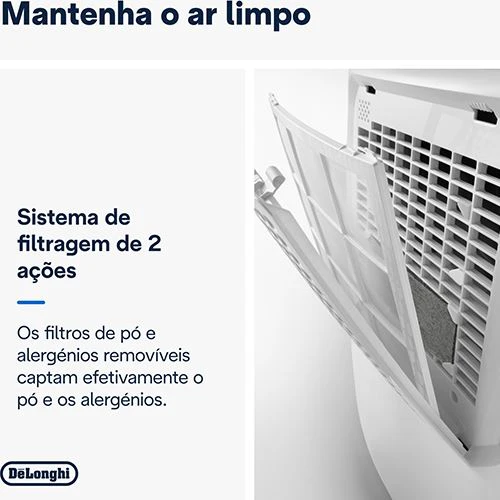 Desumidificador Multifunções De’Longhi  AriaDry DEXD210SF 10L/dia - Branco - Image 4