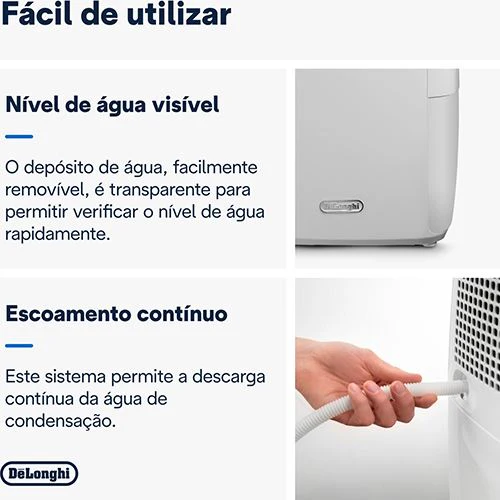 Desumidificador Multifunções De’Longhi  AriaDry DEXD210SF 10L/dia - Branco - Image 6