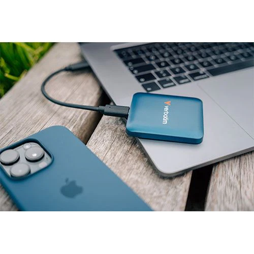 Disco Externo SSD Verbatim Snapback Magsafe 1TB - Cabo USB-C Azul - Image 5