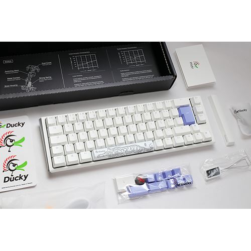 Teclado Gaming Mecânico Ducky ONE 3 Classic SF Pure White RGB - Layout PT - MX Silent Red - Image 7