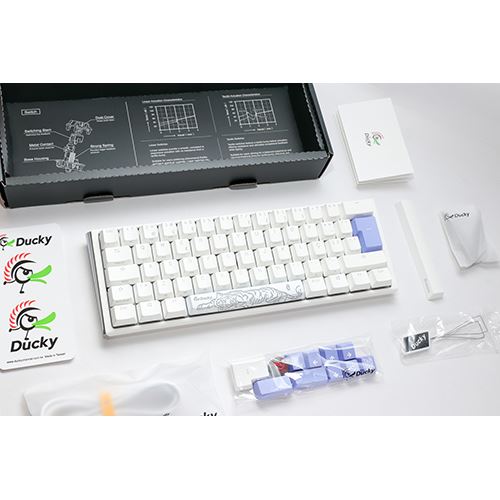Teclado Gaming Mecânico Ducky ONE 3 Classic Mini Pure White RGB - Layout PT - MX Red - Image 7