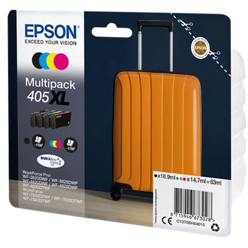 Multipack de Tinteiros Epson 405XL - Preto | Ciano | Amarelo | Magenta - Image 2