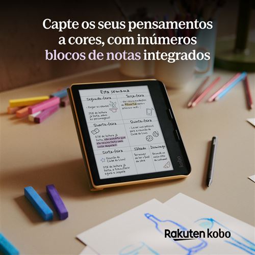 Ereader Kobo Libra Colour + Caneta Kobo Stylus 2 - Preto - Image 8