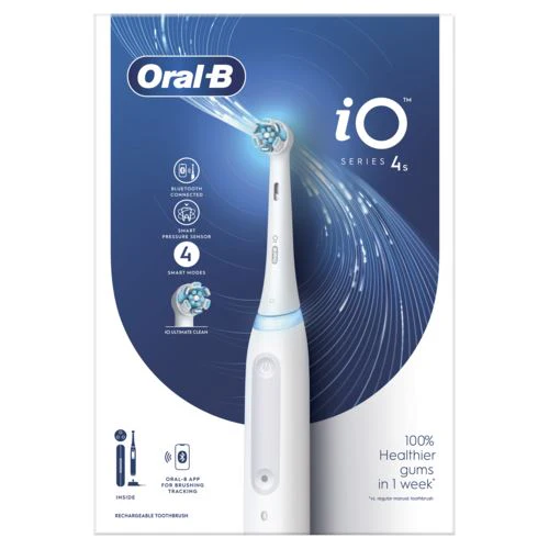 Escova de Dentes Elétrica Oral-B iO 4S - Branco - Outlet - Grade A - Image 2