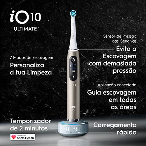 Escova de Dentes Elétrica Oral-B iO 10 Eclipse Gold - Dourado - Image 3