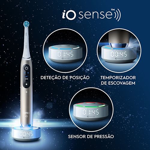 Escova de Dentes Elétrica Oral-B iO 10 Eclipse Gold - Dourado - Image 4