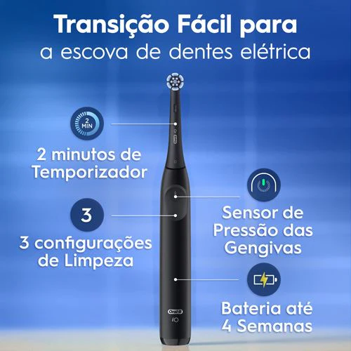 Escova de Dentes Elétrica Oral-B iO 2 Duo - Preto | Rosa - Image 3