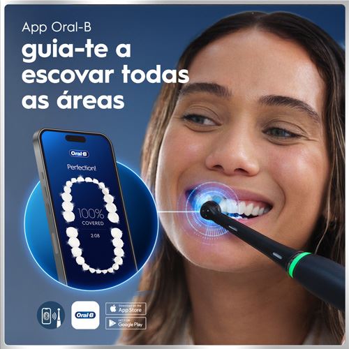 Escova de Dentes Elétrica Oral-B iO 6 Duo - Preto | Rosa - Image 2