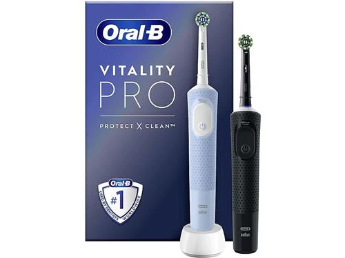 Escova de Dentes Elétrica Oral-B Vitality Pro Duo Azul+Preto - Image 5