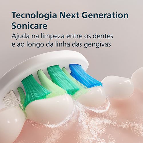 Escova de Dentes Elétrica Philips Sonicare 2100 Series HX4022/01 - Branco - Image 2