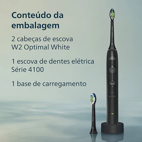 Escova de Dentes Elétrica Philips Sonicare 4100 Series HX4042/52 - Preto - Image 10