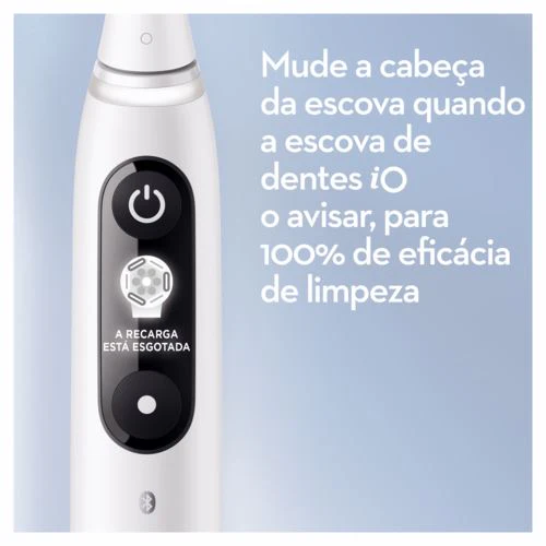Escova de Dentes Elétrica Oral-B iO 7W + Estojo de Viagem - Branco - Image 5