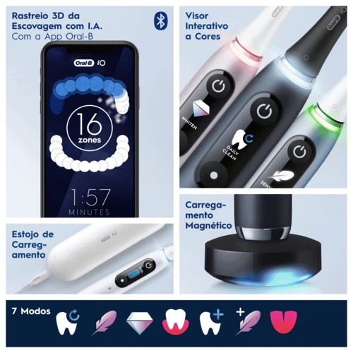 Escova de Dentes Elétrica Oral-B iO9s - Rosa - Image 3