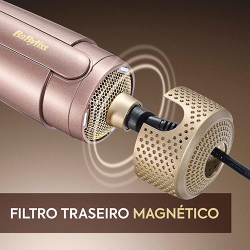 Escova Modeladora Babyliss AS95E Air Power Volume Air Brush - Rosa - Image 7