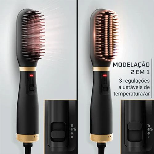 Escova Modeladora de Cabelo Rowenta UB5920F0 Powerstraight Air - Preto - Image 4