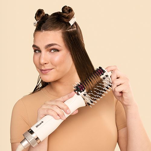 Escova Modeladora de Cabelo Shark HT202EU 2 em 1 - Branco - Image 5