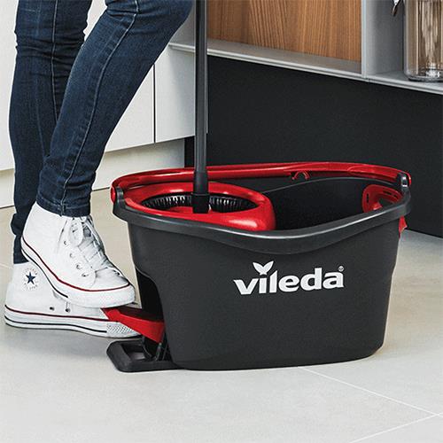 Sistema de Balde com Pedal e Esfregona de Microfibras Vileda Easy Wring & Clean Turbo - Image 2