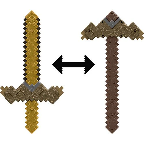 Espada e Picareta Click & Switch Minecraft - 2 em 1 - Mattel - Image 3