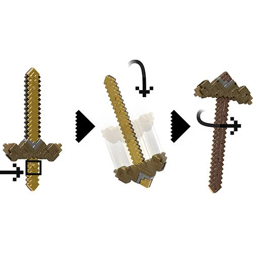 Espada e Picareta Click & Switch Minecraft - 2 em 1 - Mattel - Image 4