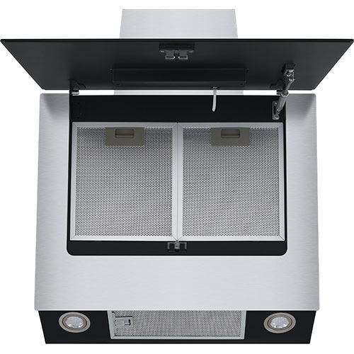 Exaustor de Parede LG HCEZ2428B | 60x43 cm | 600 m³/h | 68 dB | C | Preto e Inox - Image 2