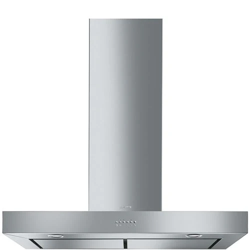 Exaustor de Parede Smeg K90XE | 74x89,8x49 cm | 755 m³/h | 65 dB | B | Aço inoxidável