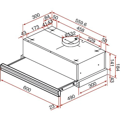 Exaustor de Parede Teka CNL2 2002 | 18,4x60x49 cm | 391 m³/h | Branco - Image 2