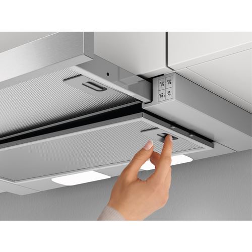 Exaustor Integrado AEG DPB3632S | 59,8x28,4 cm | 410 m³/h | 69 dB | C | Branco - Image 2