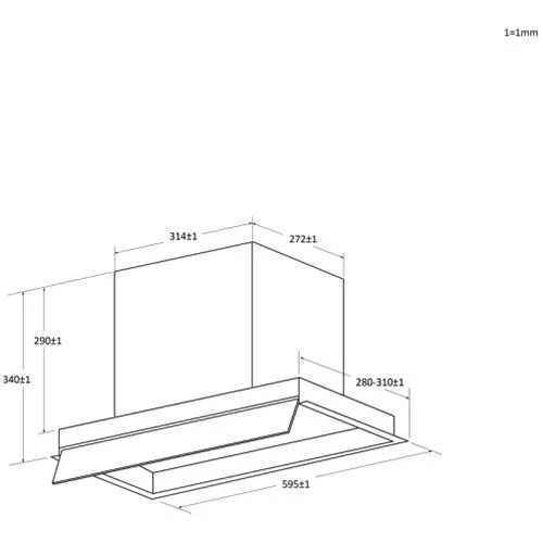 Exaustor Integrado Haier HAPY6CBS4BG | 59.5x31 cm | 718 m³/h | 67 dB | A | Preto - Image 7